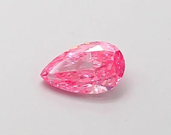 0.27ct Pear Lab Grown Diamond (Colour Fancy Vivid Pink, Clarity VVS2, IGI Certified)