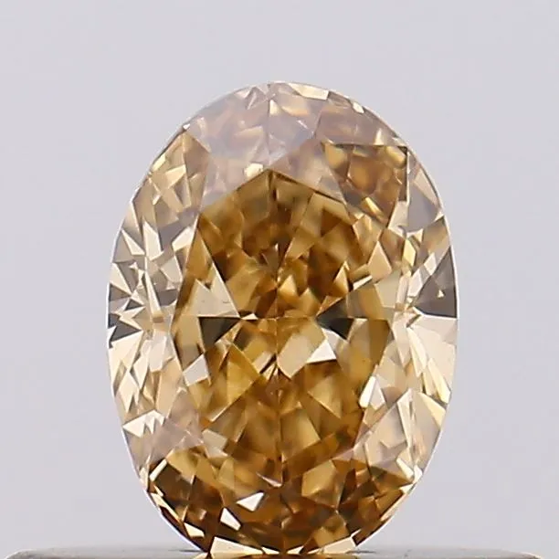 0.36ct Oval Lab Grown Diamond (Colour Fancy Brown, Clarity VS1, IGI Certified)