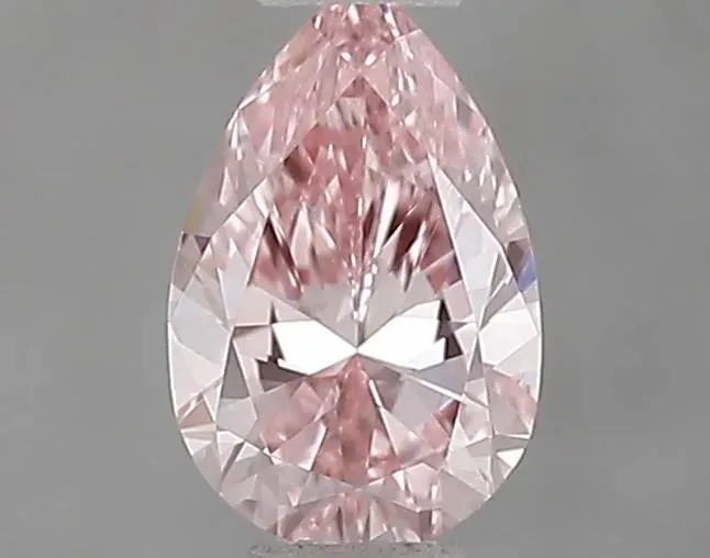 0.36ct Pear Lab Grown Diamond (Colour Fancy Pink, Clarity VVS2, IGI Certified)