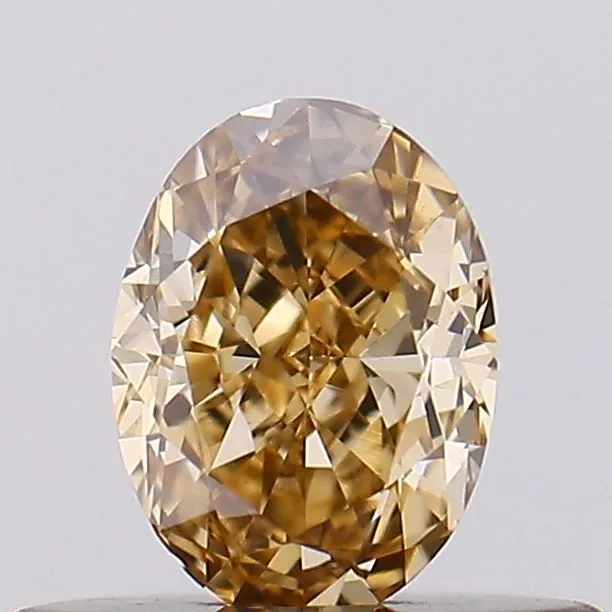 0.38ct Oval Lab Grown Diamond (Colour Fancy Brown, Clarity VS1, IGI Certified)