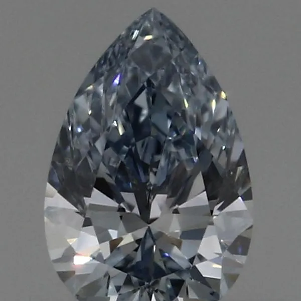 0.38ct Pear Lab Grown Diamond (Colour Fancy Blue, Clarity VVS2, IGI Certified)