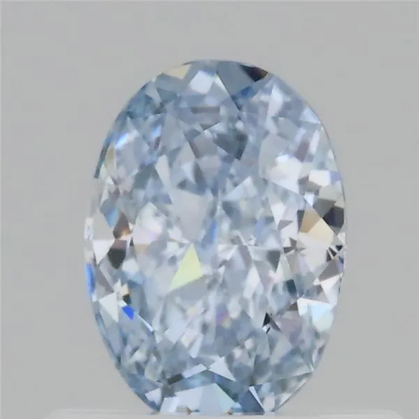 0.50ct Oval Lab Grown Diamond (Colour Fancy Blue, Clarity VS1, IGI Certified)