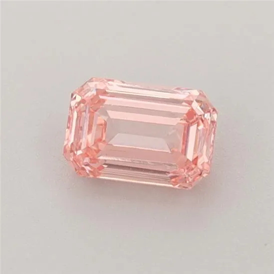 0.52ct Emerald Lab Grown Diamond (Colour Fancy Intense Pink, Clarity VVS2, IGI Certified)