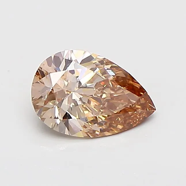 0.70ct Pear Lab Grown Diamond (Colour Fancy Brown, Clarity VS1, IGI Certified)