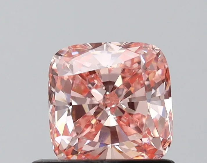 0.71ct Cushion modified Lab Grown Diamond (Colour Fancy Intense Pink, Clarity VVS2, IGI Certified)