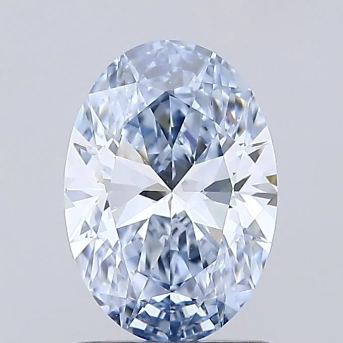 1.01ct Oval Lab Grown Diamond (Colour Fancy Intense Blue, Clarity VS1, IGI Certified)