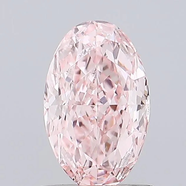 1.01ct Oval Lab Grown Diamond (Colour Fancy Intense Pink, Clarity VS2, IGI Certified)