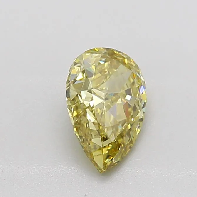 1.03ct Pear Lab Grown Diamond (Colour Fancy Intense Yellow, Clarity VVS2, IGI Certified)