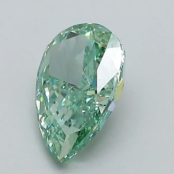 1.03ct Pear Lab Grown Diamond (Colour Fancy Vivid Green, Clarity VS1, IGI Certified)