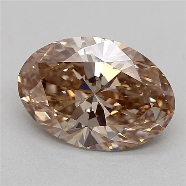 1.05ct Oval Lab Grown Diamond (Colour Fancy Brown, Clarity VS1, IGI Certified)