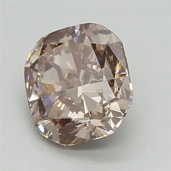 1.13ct Cushion modified Lab Grown Diamond (Colour Fancy Light Brown, Clarity VS1, IGI Certified)