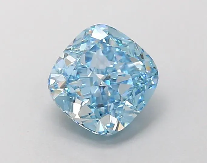 1.14ct Cushion modified Lab Grown Diamond (Colour Fancy Intense Blue, Clarity VVS2, IGI Certified)