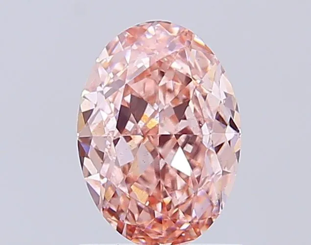 1.32ct Oval Lab Grown Diamond (Colour Fancy Intense Pink, Clarity VS2, IGI Certified)