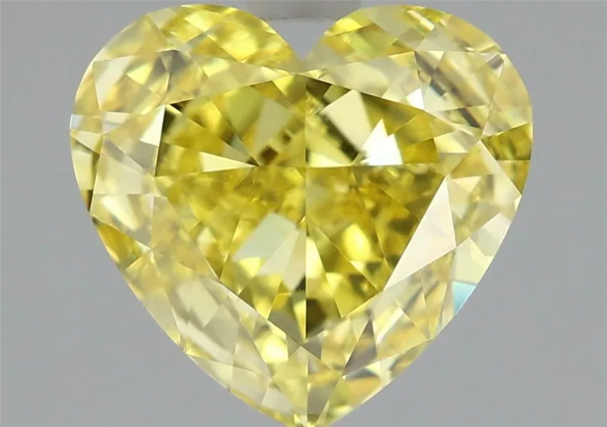 1.71ct Heart Lab Grown Diamond (Colour Fancy Vivid Yellow, Clarity VVS2, IGI Certified)