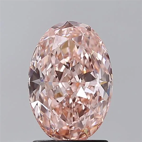 1.83ct Oval Lab Grown Diamond (Colour Fancy Vivid Pink, Clarity VVS2, IGI Certified)