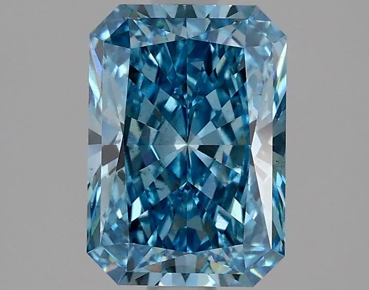 1.84ct Radiant Lab Grown Diamond (Colour Fancy Vivid Blue, Clarity VS2, IGI Certified)