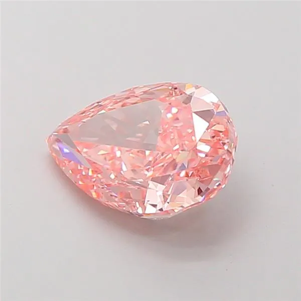 2.03ct Pear Lab Grown Diamond (Colour Fancy Vivid Pink, Clarity VS1, Uncertified)