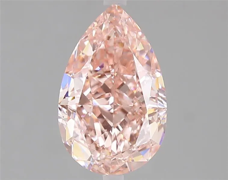 2.03ct Pear Lab Grown Diamond (Colour Fancy Vivid Pink, Clarity VVS1, IGI Certified)