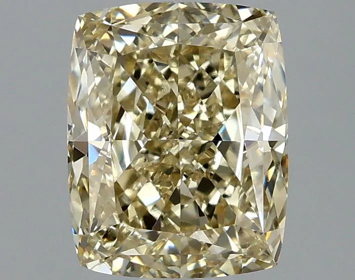 2.05ct Cushion modified Lab Grown Diamond (Colour Fancy Yellow, Clarity VVS2, IGI Certified)