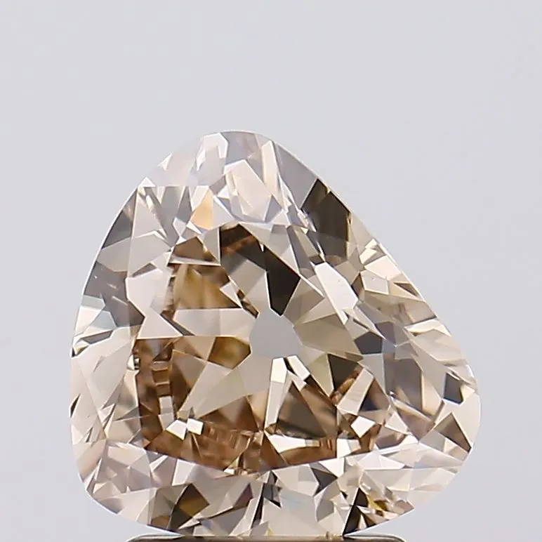 2.09ct Heart Lab Grown Diamond (Colour Fancy Brown, Clarity VVS2, Uncertified)