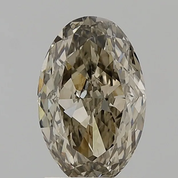 2.09ct Oval Lab Grown Diamond (Colour Fancy Yellow Gray, Clarity VS2, IGI Certified)