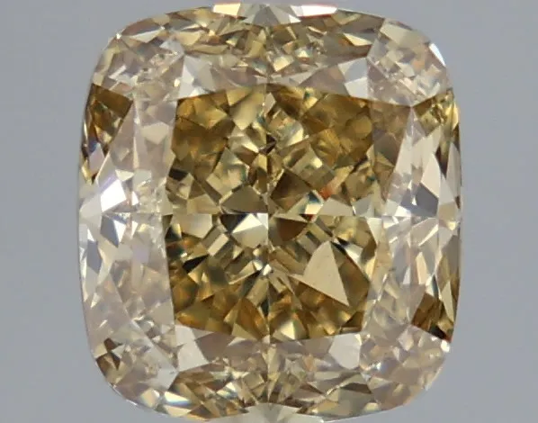 2.12ct Cushion modified Lab Grown Diamond (Colour Fancy Gray Yellow, Clarity VS1, IGI Certified)