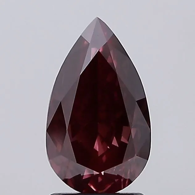 2.18ct Pear Lab Grown Diamond (Colour Fancy Deep Pink, Clarity VS1, IGI Certified)