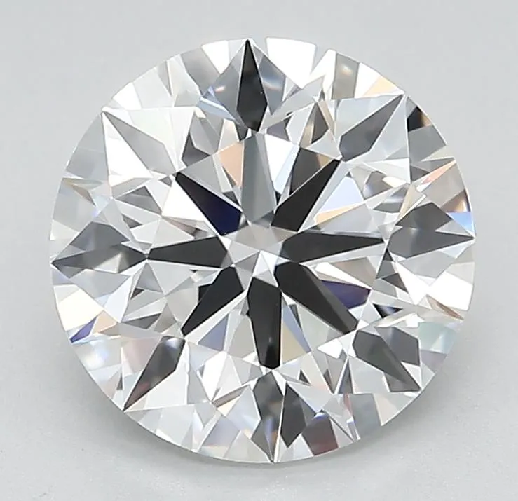2.50ct Round Lab Grown Diamond (Colour D, Clarity IF, Cut ID, IGI Certified)