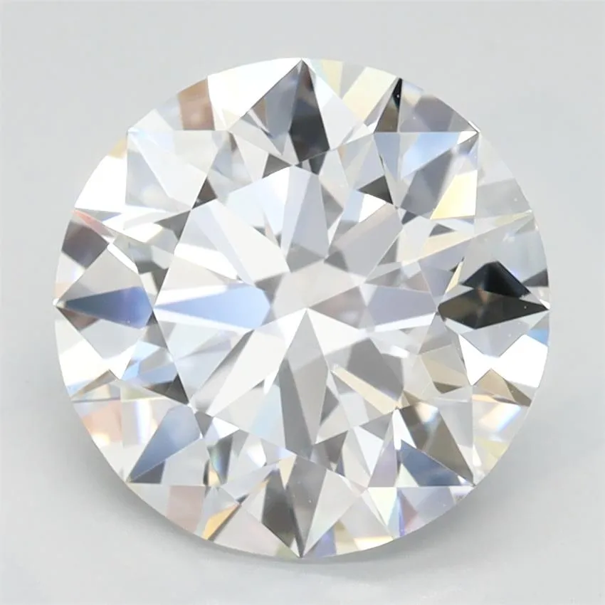 2.50ct Round Lab Grown Diamond (Colour D, Clarity IF, Cut ID, IGI Certified)