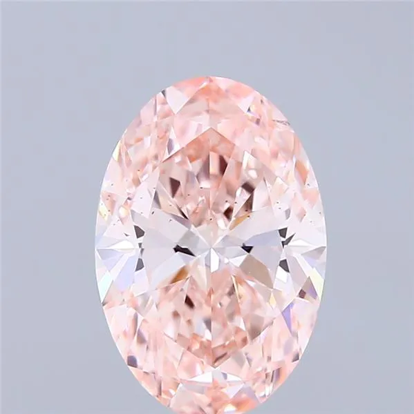 2.51ct Oval Lab Grown Diamond (Colour Fancy Intense Pink, Clarity VS2, IGI Certified)