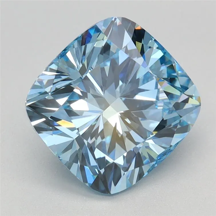 2.53ct Cushion brilliant Lab Grown Diamond (Colour Fancy Intense Blue, Clarity VVS2, IGI Certified)