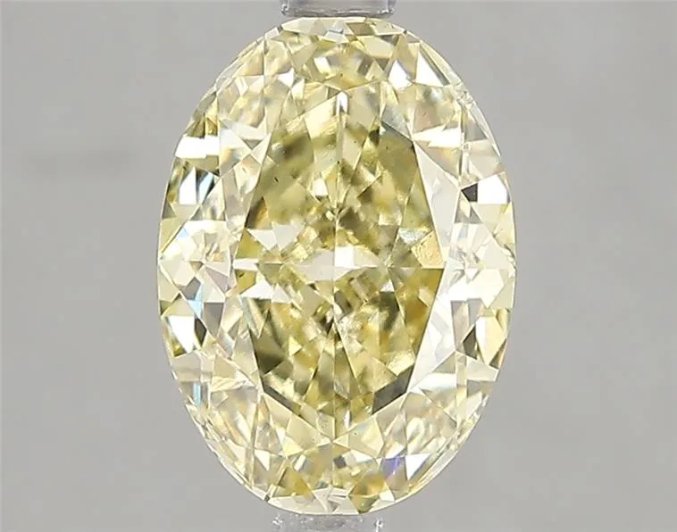 2.56ct Oval Lab Grown Diamond (Colour Fancy Intense Yellow, Clarity VS2, IGI Certified)