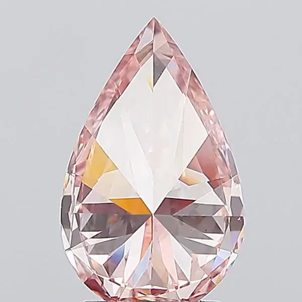 2.57ct Pear Lab Grown Diamond (Colour Fancy Intense Pink, Clarity VS2, IGI Certified)