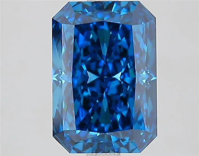 2.62ct Radiant Lab Grown Diamond (Colour Fancy Vivid Blue, Clarity VVS2, IGI Certified)