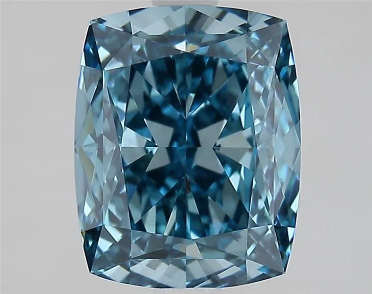 2.75ct Cushion modified Lab Grown Diamond (Colour Fancy Vivid Blue, Clarity VVS2, IGI Certified)