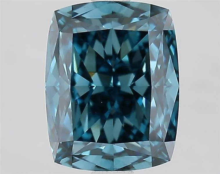 2.76ct Cushion modified Lab Grown Diamond (Colour Fancy Vivid Blue, Clarity VVS2, IGI Certified)