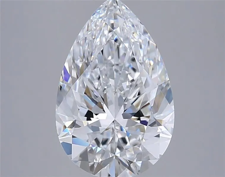2.78ct Pear Lab Grown Diamond (Colour D, Clarity VVS2, IGI Certified)