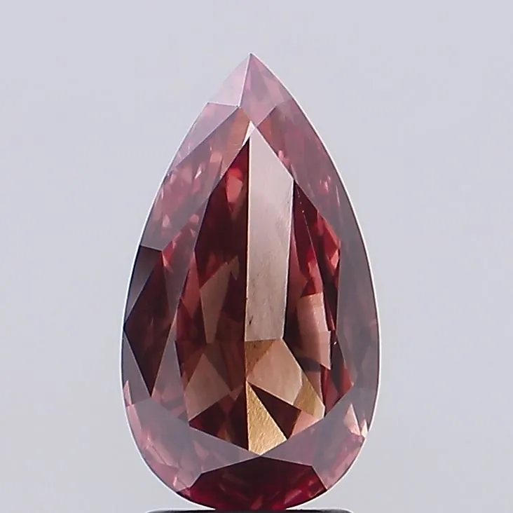 2.82ct Pear Lab Grown Diamond (Colour Fancy Vivid Pink, Clarity VS2, Uncertified)