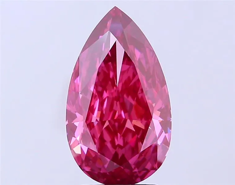 2.96ct Pear Lab Grown Diamond (Colour Red, Clarity VS2, Uncertified)
