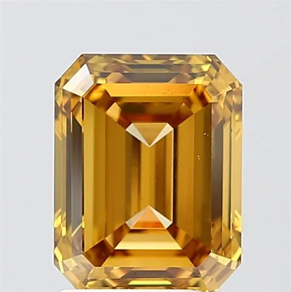 3.00ct Emerald Lab Grown Diamond (Colour Fancy Vivid Yellow, Clarity VS1, Uncertified)