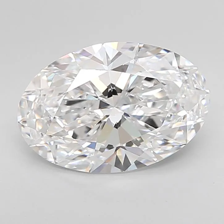 3.00ct Oval Lab Grown Diamond (Colour D, Clarity IF, Cut EX, IGI Certified)