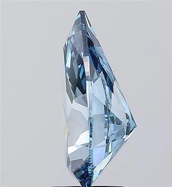 3.00ct Pear Lab Grown Diamond (Colour Fancy Vivid Blue, Clarity VS2, IGI Certified)