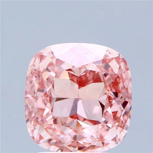 3.01ct Cushion modified Lab Grown Diamond (Colour Fancy Intense Pink, Clarity VVS2, IGI Certified)