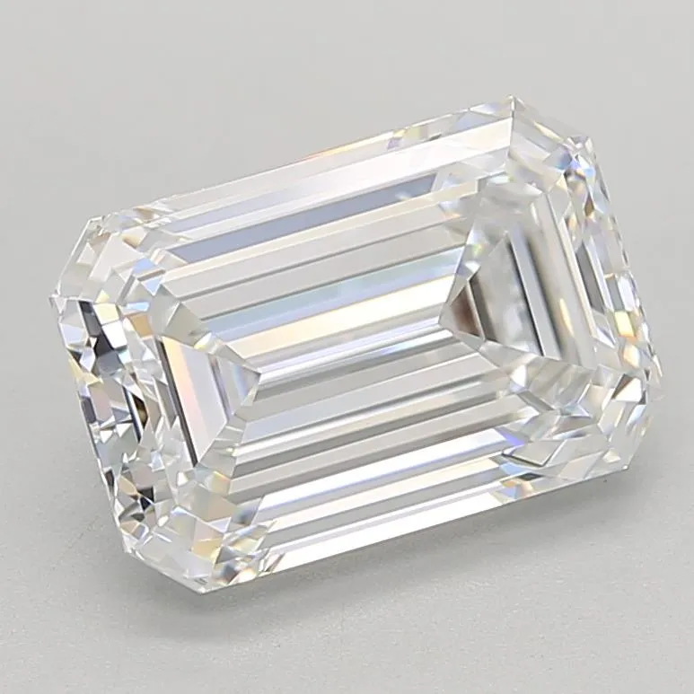 3.02ct Emerald Lab Grown Diamond (Colour E, Clarity IF, IGI Certified)