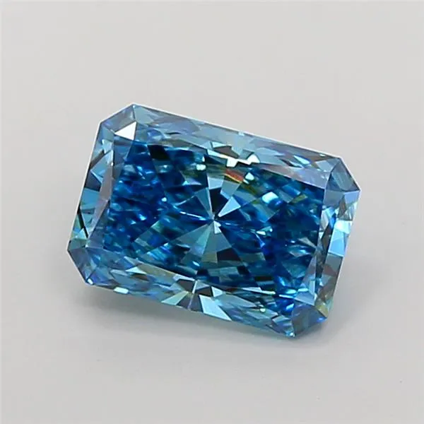 3.05ct Radiant Lab Grown Diamond (Colour Fancy Vivid Blue, Clarity VS2, IGI Certified)