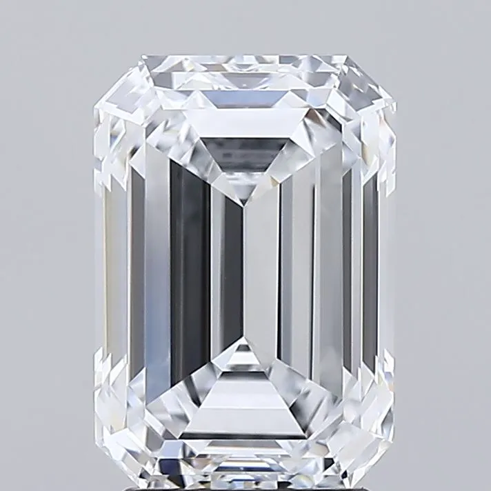 3.09ct Emerald Lab Grown Diamond (Colour E, Clarity IF, IGI Certified)