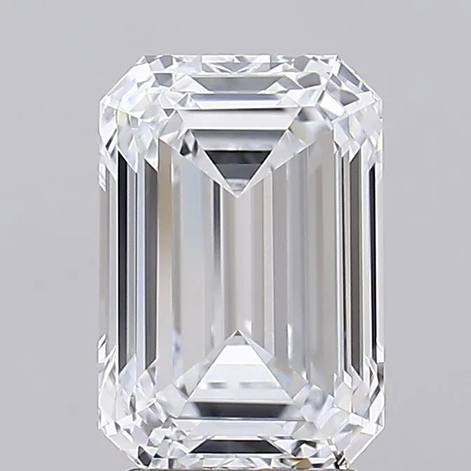 3.09ct Emerald Lab Grown Diamond (Colour E, Clarity IF, IGI Certified)