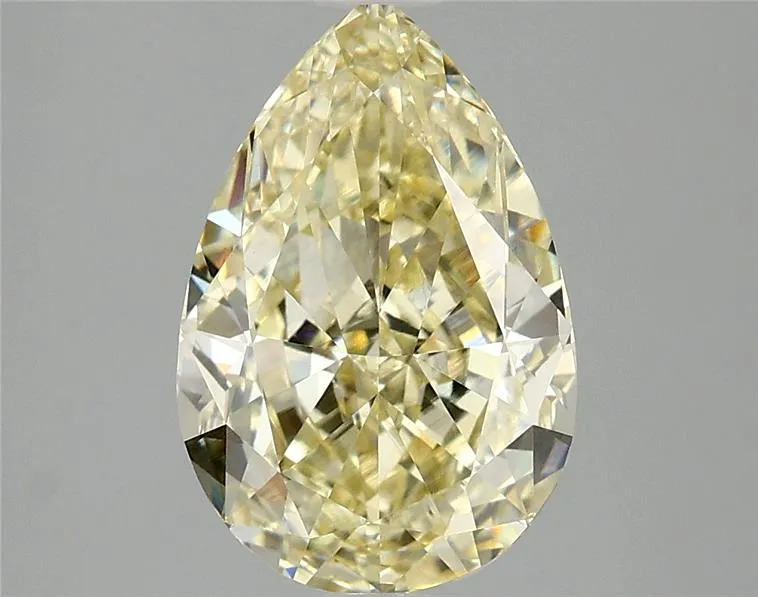 3.10ct Pear Lab Grown Diamond (Colour Fancy Yellow, Clarity VVS2, IGI Certified)