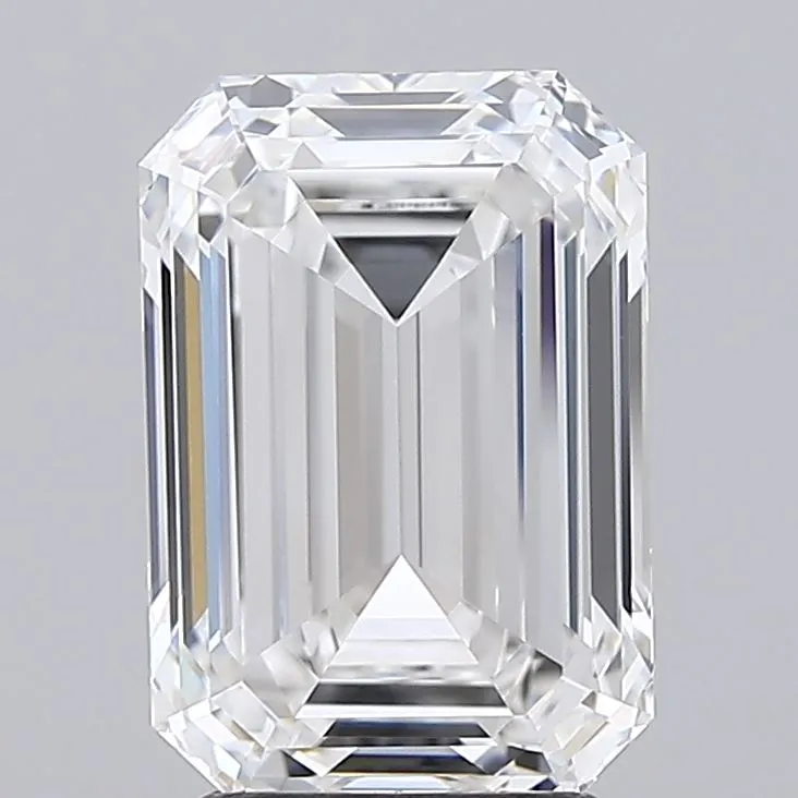 3.14ct Emerald Lab Grown Diamond (Colour E, Clarity IF, IGI Certified)
