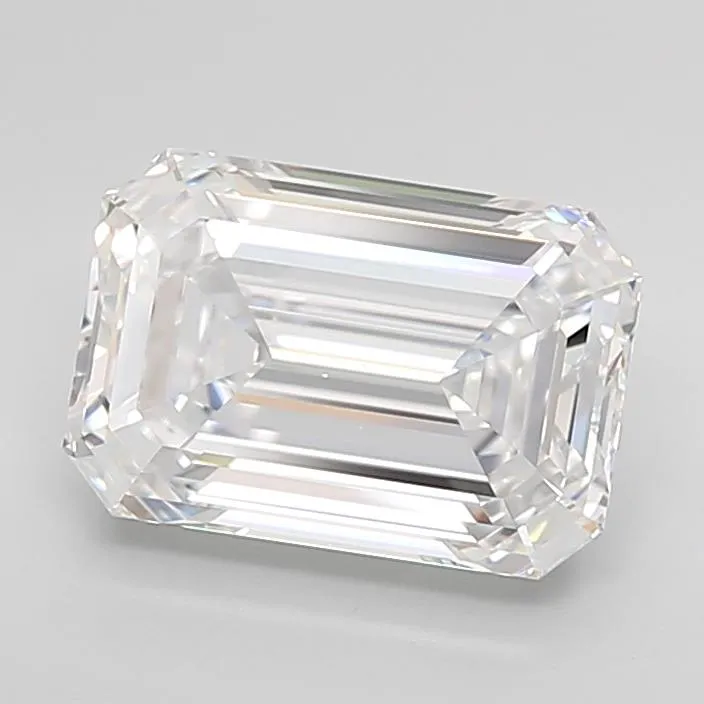 3.31ct Emerald Lab Grown Diamond (Colour D, Clarity IF, Cut EX, IGI Certified)